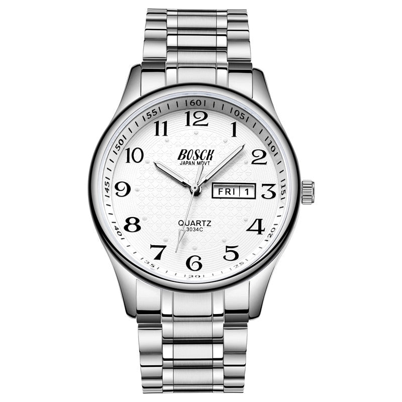 Christmas Gift Men's Watch Luxury Full Steel Watches Fashion Quartz Wristwatch Waterproof Date Male Clock Relogio Masculino Relojes Para Hombre