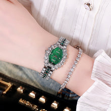 Load image into Gallery viewer, Christmas Gift New Ladies watch bracelet square watch full diamond ladies watch fashion casual starry sky watch
