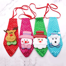 Load image into Gallery viewer, 1pcs Christmas Tie Sequins Santa Claus Snowman Reindeer Bear  For Xmas Decoration Kid Toy Ornaments navidad Christmas Decoration