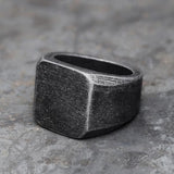 Skhek Custom Design Personalised Engrave Retro Simple Plain Stainless Steel Ring For Man Women Couple Gift Wedding Jewelry OSR806