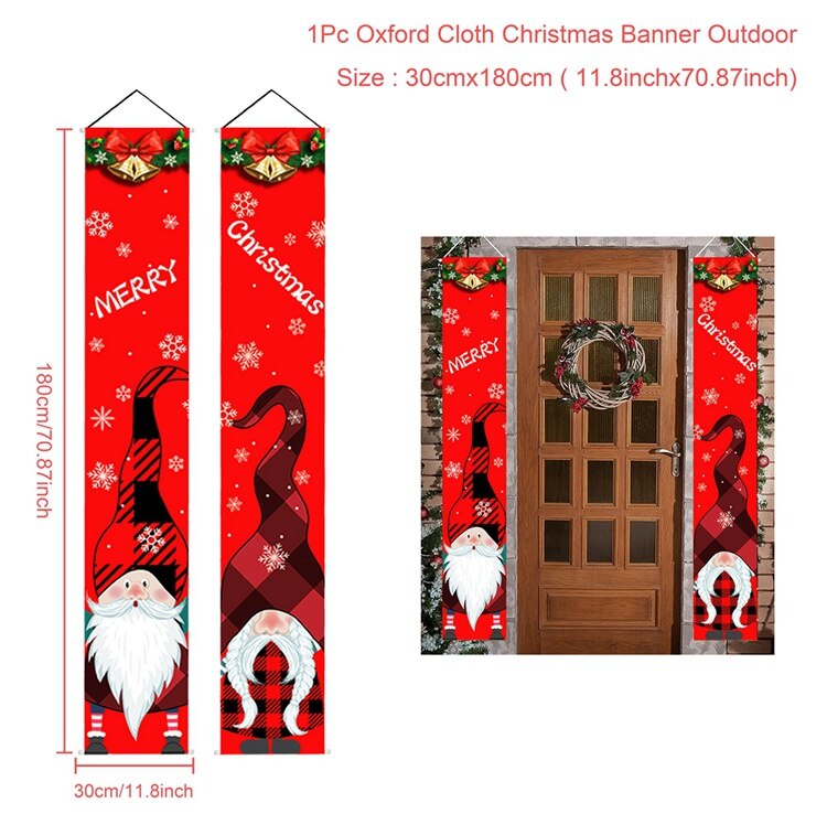 Christmas Gift Nutcracker Soldier Banner Christmas Decor For Home Merry Christmas Door Decor 2021 Xmas Ornament Happy New Year 2022 Navidad