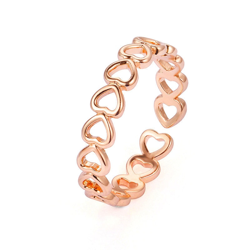 Skhek Jewelry New Colorful Adjustable Ring for Women Glossy Love Heart Rings Peach Heart Ring Exquisite Y2k Trend Jewelry