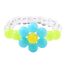 Load image into Gallery viewer, Skhek New Cute Transparent Resin Acrylic Handmade Beaded Rhinestone Colourful Geometric Square Round Rings for Women Y2k Jewelry Party