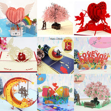 Load image into Gallery viewer, Wholesale Hot 3D Card Creative Gift for Wife and Girlfriend for Valentine&#39;s Day Wedding Invitation Customized Thank You Postcard