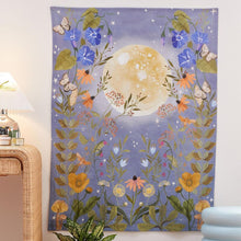 Load image into Gallery viewer, Psychedelic Moon Starry Tapestry Flower Wall Hanging Room Sky Carpet Dorm Tapestries Art Home Decoration Accessories
