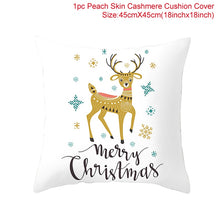 Load image into Gallery viewer, Christmas Gift PATIMATE Elk Santa Claus Christmas Cushion Cover Merry Christmas Ornament 2021 Xmas Navidad Gift Christmas Decorations For Home