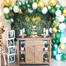 Load image into Gallery viewer, Wild One Birthday Party Decor Balloons Box Balloon Garland Baby Shower Boy Transparent A-Z letter Name Box Safari Jungle Party