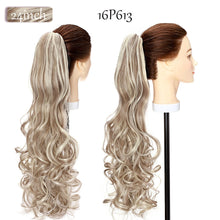 Load image into Gallery viewer, Synthetic 12-26inch Claw Clip On Ponytail Hair Extension Ponytail Extension Hair For Women Pony Tail Hair Hairpiece