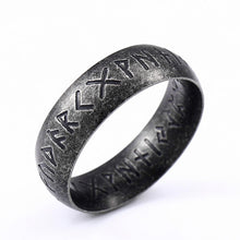Load image into Gallery viewer, Skhek Vintage Viking Rune Ring Stainless Steel Nordic Odin Viking Ring For Men Women Couple Amulet Fashion Jewelry Gift Never Fading