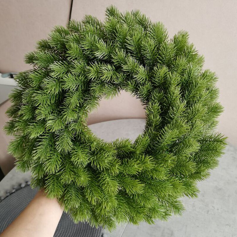 Christmas Gift DIY Christmas Garland New Year Decoration Artificial Pine Needle Plastic Green Wreaths Christmas Tree Decoration Home Decor