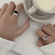 Load image into Gallery viewer, Skhek Hiphop Rock Rings for Women Couples New Fashion Creative Hollow Geometric Party Jewelry Gifts