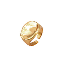 Load image into Gallery viewer, Skhek New Irregular Croissants Rings Chunky Circle Heart Geometric Rings For Women Gold Color Crystal Butterfly Rings Fashion Jewelry