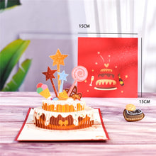 Load image into Gallery viewer, Happy Birthday Card for Girl Kids Wife Husband 3d Birthday Cake Pop-Up Greeting Cards Postcards Gifts with Envelope