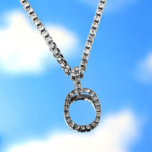 Load image into Gallery viewer, Skhek A-Z Custom Rhinestone Tennis Chain Letter Necklace For Women Men Hiphop Jewelry Alphabet Pendant Necklace Choker Chain