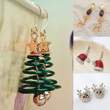 Load image into Gallery viewer, Christmas Gift New Trendy Statement Christmas Tree Earrings For Women Santa Claus Snowman Drop Earrings Jewelry Girls Christmas Gifts Wholesale