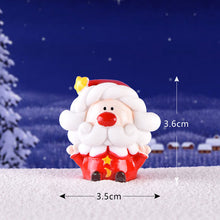Load image into Gallery viewer, Cute Santa Claus Ice cream Snowman Ornaments Christmas Tree Mini Micro landscape decor Garden Pot christmas decor for home 1PC