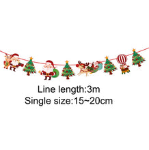 Load image into Gallery viewer, Christmas Gift PATIMATE Christmas Flag Banner Christmas Decorations For Home Christmas Hanging Drop Ornaments 2021 Xmas Decor New Year 2022