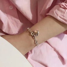Load image into Gallery viewer, Skhek Thick Chain Bracelet Summer New Trend Punk Vintage Charm Sweet LOVE Heart Tassel Party Jewelry Gifts