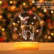 Load image into Gallery viewer, Christmas Gift Christmas Tree Elk Santa Claus Led Night Lights Christmas Decorations for Home 2021 Christmas Ornament Navidad Noel Xmas Gifts