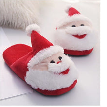 Load image into Gallery viewer, Christmas Fluffy Slippers New Product Plush Three-dimensional Santa Winter Cotton Slippers Home Furnishing