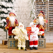 Load image into Gallery viewer, Santa Claus Decoration Decorative Desktop Santa Claus Figure Portable Lifelike Santa Doll Figurine Perfect Ornamen