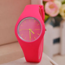 Load image into Gallery viewer, Christmas Gift Colorful Men&amp;Women watch Cream Ultra-thin Fashion Watch Silicone Strap Leisure Watch Geneva Wristwatch Women&#39;s Jelly Watch gift