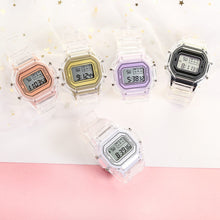 Load image into Gallery viewer, Christmas Gift Fashion LED Luminous Transparent Digital Watch Square Women Watches Sports Electronic Wrist Watch Reloj Mujer Clock