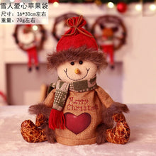 Load image into Gallery viewer, Christmas Decorations Snowman Kitchen Tableware Holder bag Party gift Xmas ornament Christmas decorations for home table