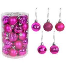 Load image into Gallery viewer, 34pcs 4cm Christmas Tree Decorations Balls Bauble Xmas Party Hanging Ball Ornaments Christmas Decorations for Home New Year Gift