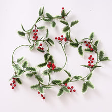 Load image into Gallery viewer, Christmas Pine Cone Simulation Rattan Leaves Party Decoration Artificial Ivy Leaf Garland Plants Vine Fake Foliage Home Decor