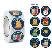 Load image into Gallery viewer, 500pcs Merry Christmas Stickers Christmas Tree Elk Candy Bag Sealing Sticker Christmas Gifts Box Labels Decorations New Year