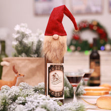 Load image into Gallery viewer, Christmas Gift Christmas Decoration Santa Without Face With Beard Elf Vodka Wine Bottle Cover Cloth Table Party Decor Xmas New Year Ornaments