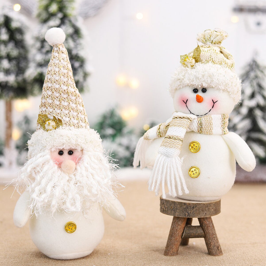 Christmas Gift Christmas Snowman Doll Cloth Ornament Merry Christmas Decoration For Home 2021 Xmas Pendent Navidad Natal Gift New Year 2022