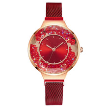 Load image into Gallery viewer, Christmas Gift Fashion Watches For Women Luxury Ladies Quartz Magnet Buckle Movable Rhinestones Ladies Wristwatches Pink Clock Relogio Feminino