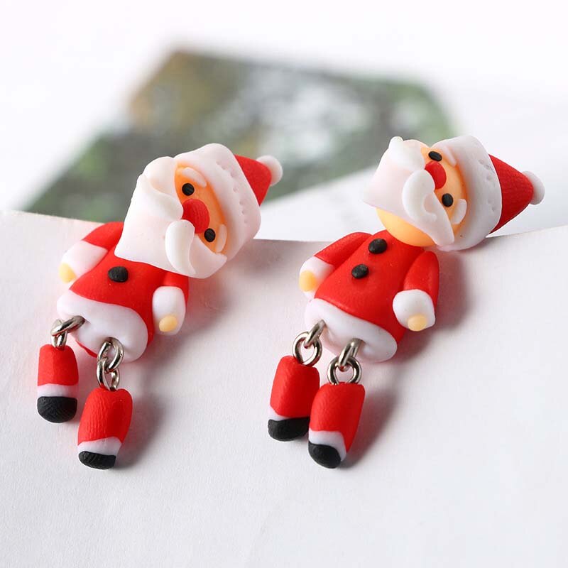 Christmas Earrings for Girls Fashion Jewelry Accessories Snowman Studs Earring New 2020 Christmas Gifts Halloween Party Earings