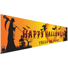 Load image into Gallery viewer, SKHEK 250X48cm Latest Happy Halloween Bloody Bat Pumpkin Ghost Print Party Backdrop Hanging Banner Halloween Decor
