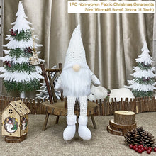 Load image into Gallery viewer, Santa Claus Christmas Ornaments Tree Decor Elk Snowman Plush Christmas Doll Decorations For Home 2021 Navidad Pendant Gift Kids