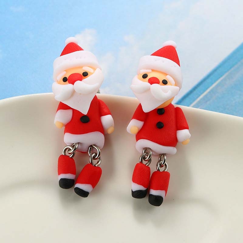 Christmas Earrings for Girls Fashion Jewelry Accessories Snowman Studs Earring New 2020 Christmas Gifts Halloween Party Earings