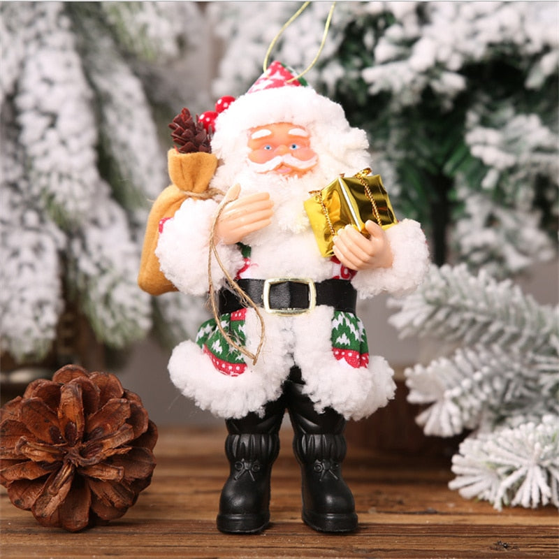 High-quality Santa Claus Pendant Christmas Tree Window Home Furnishing Counter Decoration Children New Year Gift DIY Cheap