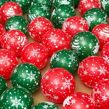 Load image into Gallery viewer, Skhek 20pcs/Lot 12inch Christmas Decoration Latex Balloons Happy New Year Santa Snowflake Holiday Decor Gold Green Red Printed Ballon