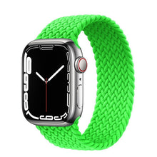 Load image into Gallery viewer, Christmas Gift Braided Solo Loop For Apple Watch band 44mm 40mm 45mm 41mm Fabric Nylon Elastic Belt Bracelet iWatch series 3 4 5 SE 6 7 Strap