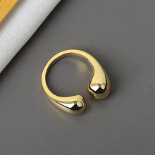 Load image into Gallery viewer, 2020 New Trendy Double Head Water Drop Opening Ring Jewelry Charm Lady Cocktail Party Wedding Punk Hip Hop Rings Gift for Wife
