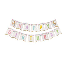 Load image into Gallery viewer, Skhek  Frigg 1St Birthday Banner Happy Birthday Deco First Birthday Boy Girl Party One Year Birthday Bunting Paper Garland Baby Shower