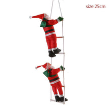 Load image into Gallery viewer, 25cm Climbing Ladder Santa Claus Doll Merry Christmas Decor For Home Shop Window Display Happy New Year 2022 Gifts Santa Navida