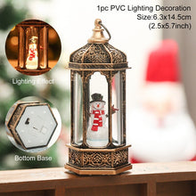 Load image into Gallery viewer, Christmas Gift Christmas Hexagonal Wind Lamp Merry Christmas Decorations for Home Xmas Light Ornament Gifts 2021 Navidad Natal New Year 2022
