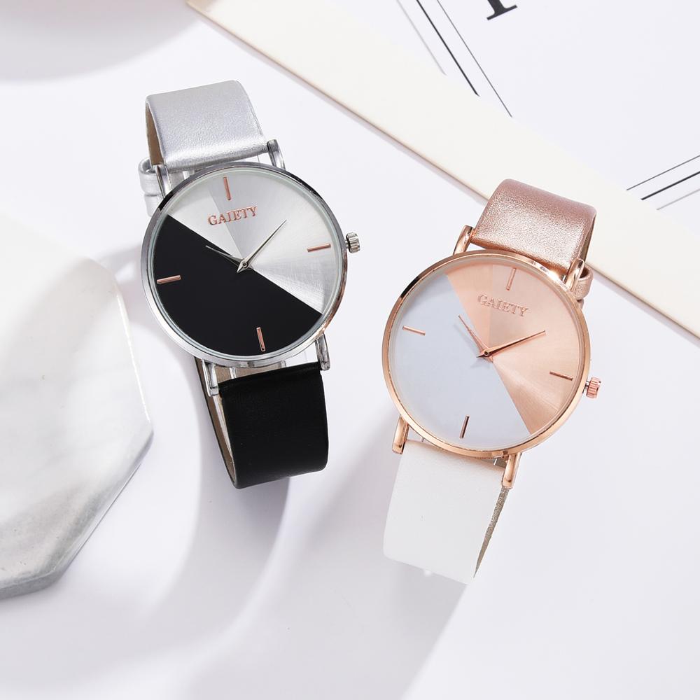 Christmas Gift Top Brand Women's Watch Leather Rose Gold Dress Female Clock Luxury Brand Design Women Watches Simple Fashion Ladies Watch