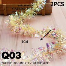 Load image into Gallery viewer, 2m Gorgeous Colorful Foil Madder Christmas Tree Garland Birthday Party Wedding Decor Thanksgiving Home Decoration Supplies