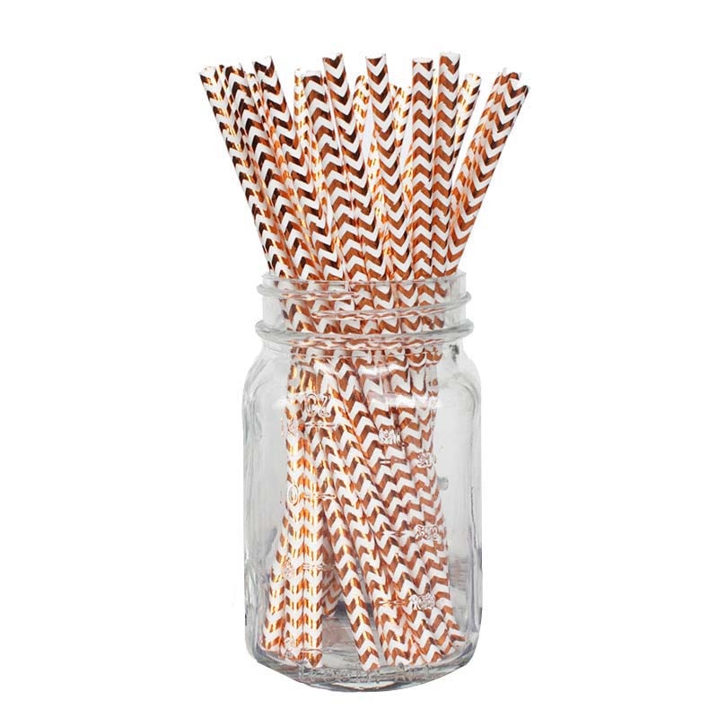 25pcs Paper Straws Party Supply Colorful Mixed Paper Straw Birthday Party Decorations Kids Baby Shower Paper Drinking Straws