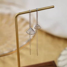 Load image into Gallery viewer, Christmas Gift 925 Sterling Silver French Style High Quality Tassel Zircon Earrings Women Fashion Wedding Party Jewelry