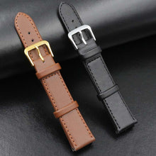 Load image into Gallery viewer, Christmas Gift Watch strap Men&amp;Women PU leather strap watch band Black Brown 12mm 14mm 16mm 18mm 20mm 22mm 24mm watch strap Relogio Masculino